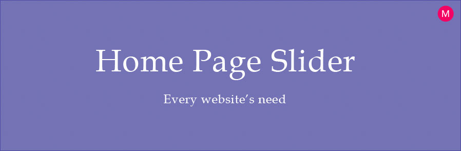 Home Page Slider