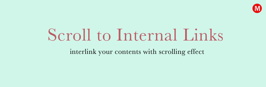 Scroll to Internal Links